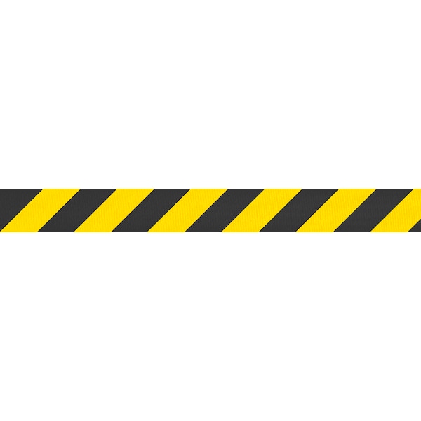 WallPro 300, Yellow, 10' Yellow/Black Diagonal Striped Belt